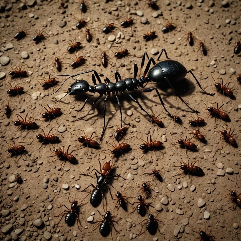 Giant Ant Eats Humans: Cinematic Film Still
