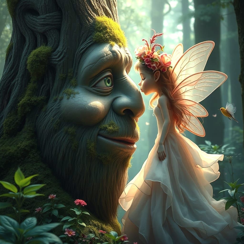 Fairy Kisses Tree Giant in Moody Forest
