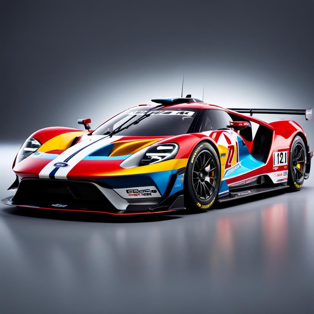 Ford Hypercar at Le Mans: Hyperrealistic Concept Art