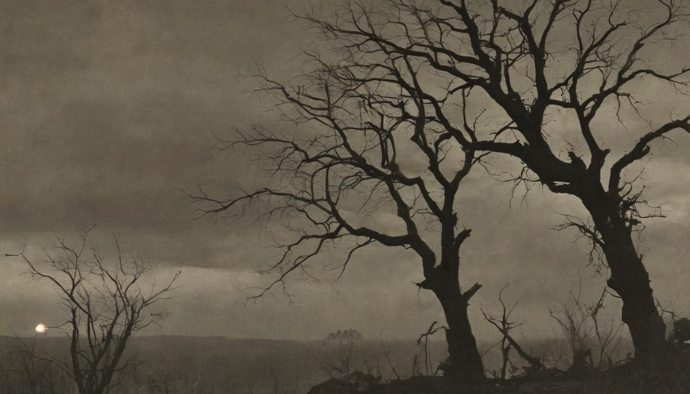 Armored Skeletons Clash in Dark Expressionist Battle