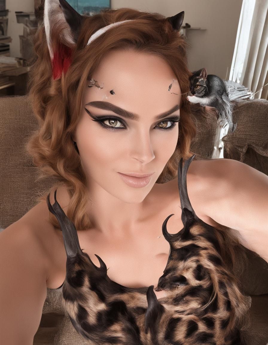 Catwoman Transformation: An AI-Generated Rendition