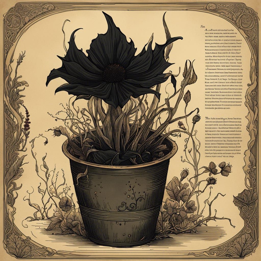 Deadliest Plant Illustration in Underground Comix Style