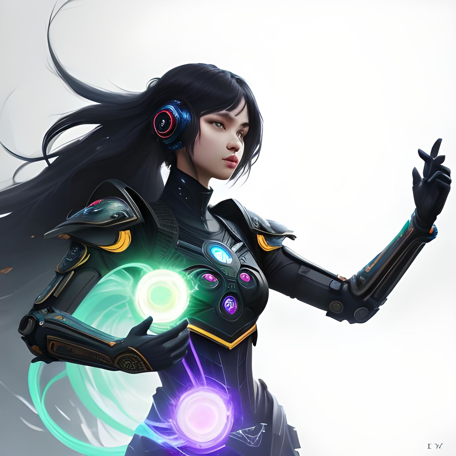 Futuristic Digital Art in Detailed Matte Painting Style