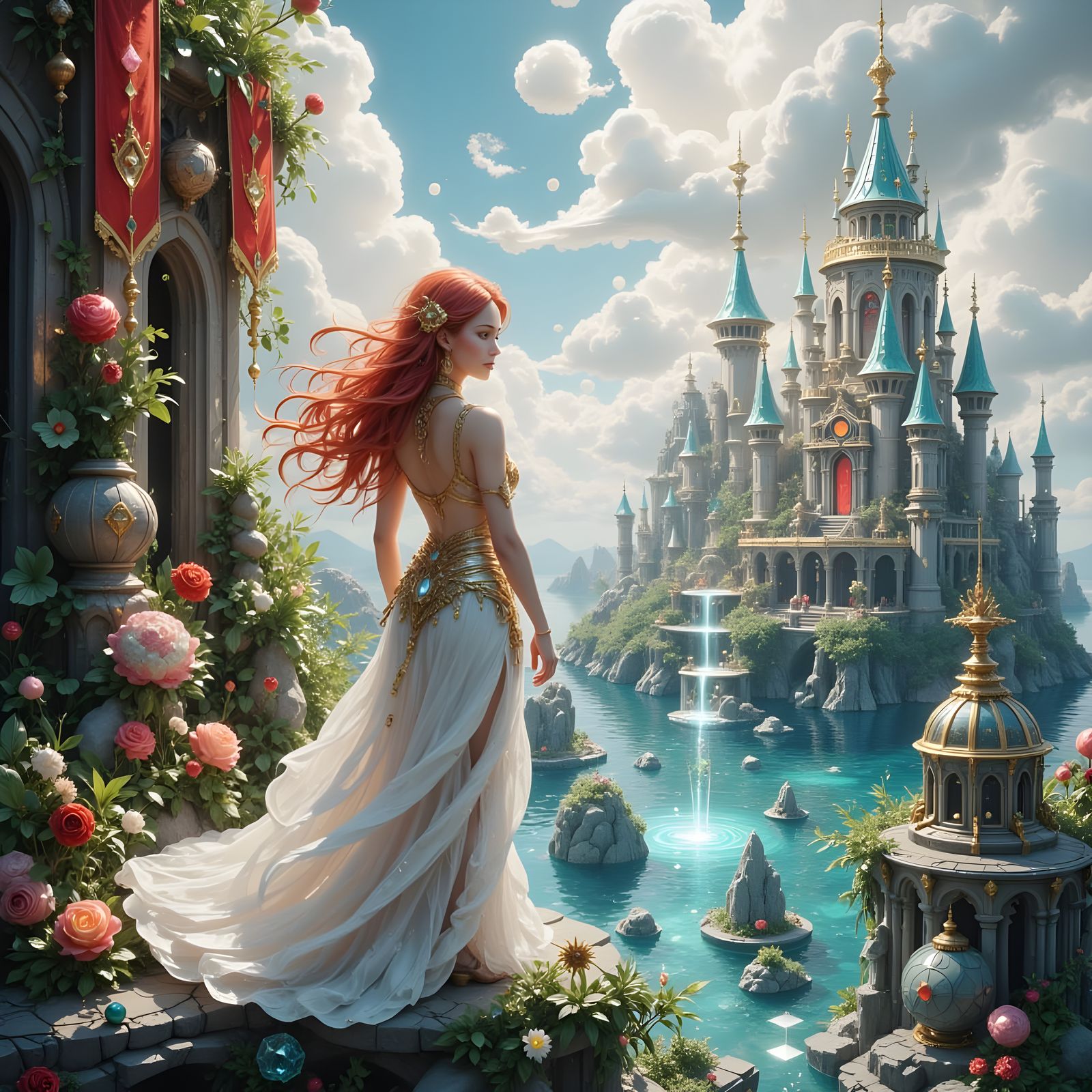 A Radiant Queen Reigns Over a Shimmering Kingdom