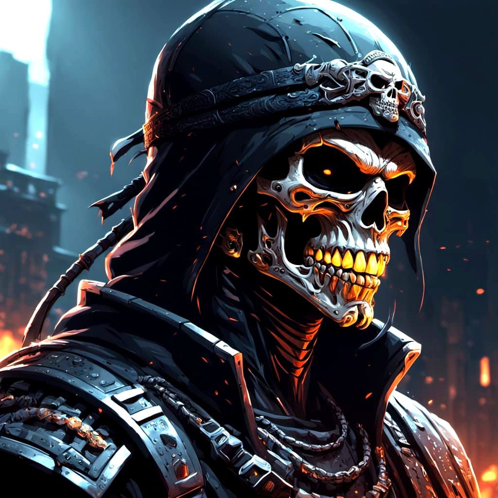 Skull grillz Ninja XL fighting