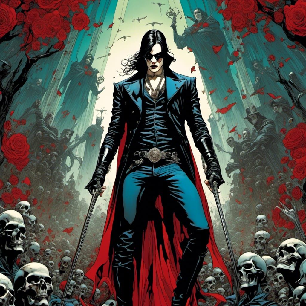 Comic Graphic Art in Medium Shot