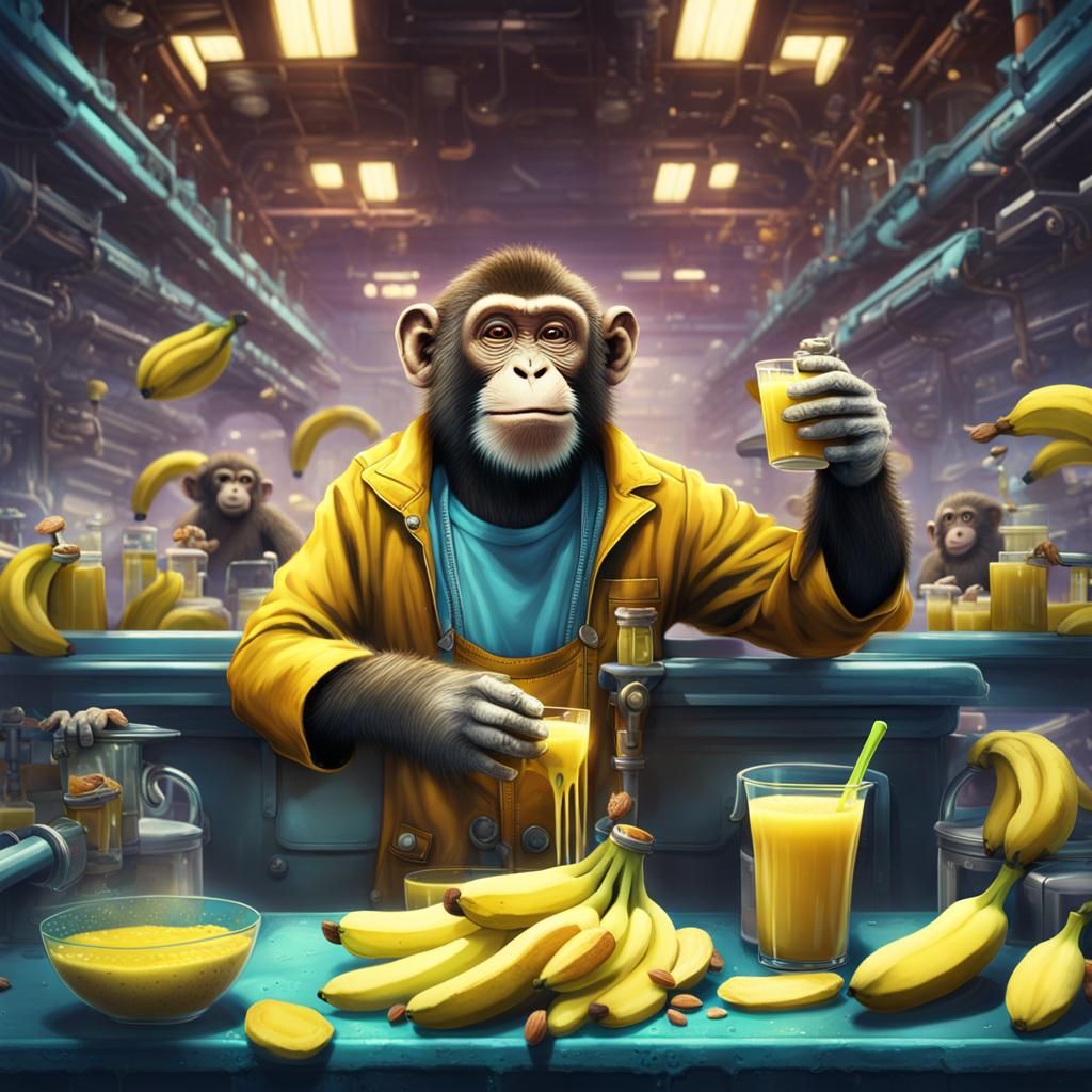 Monkey's Banana Juice Empire: A Fantastical Factory