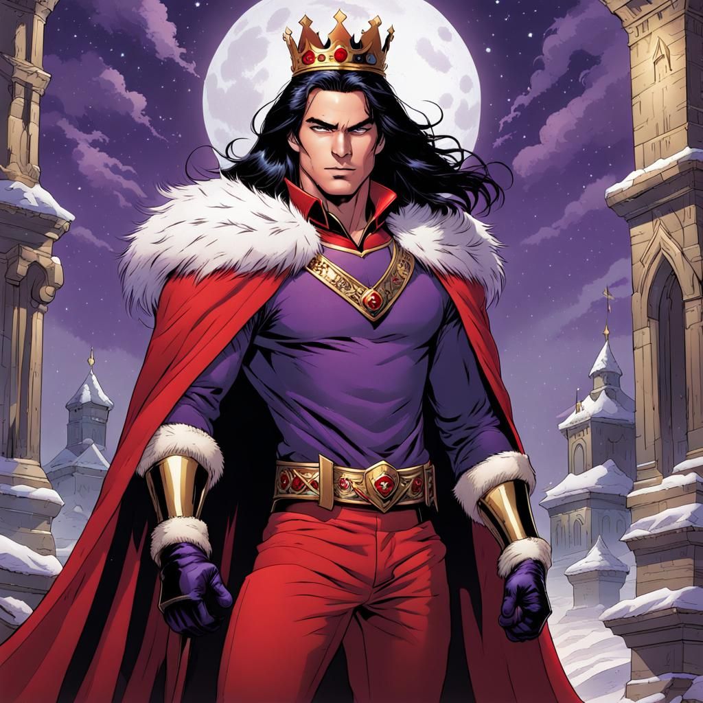 Boy King in Comic Book Style