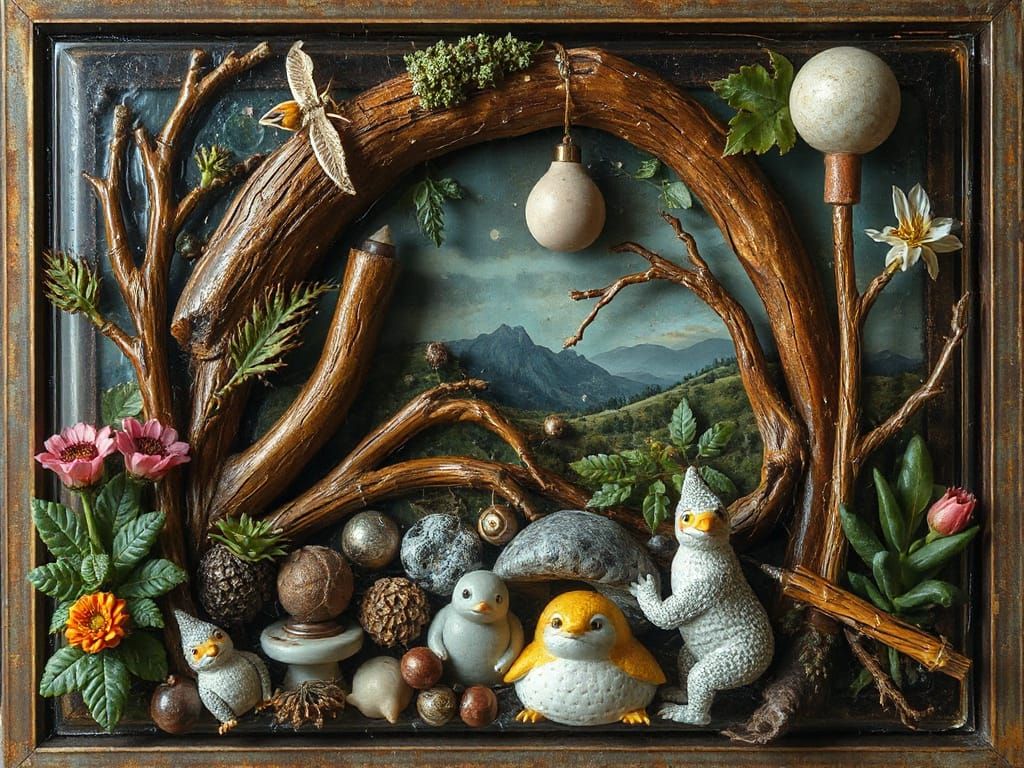 B is a B Filled with Otherworldly Life Charred and Rusty Row...