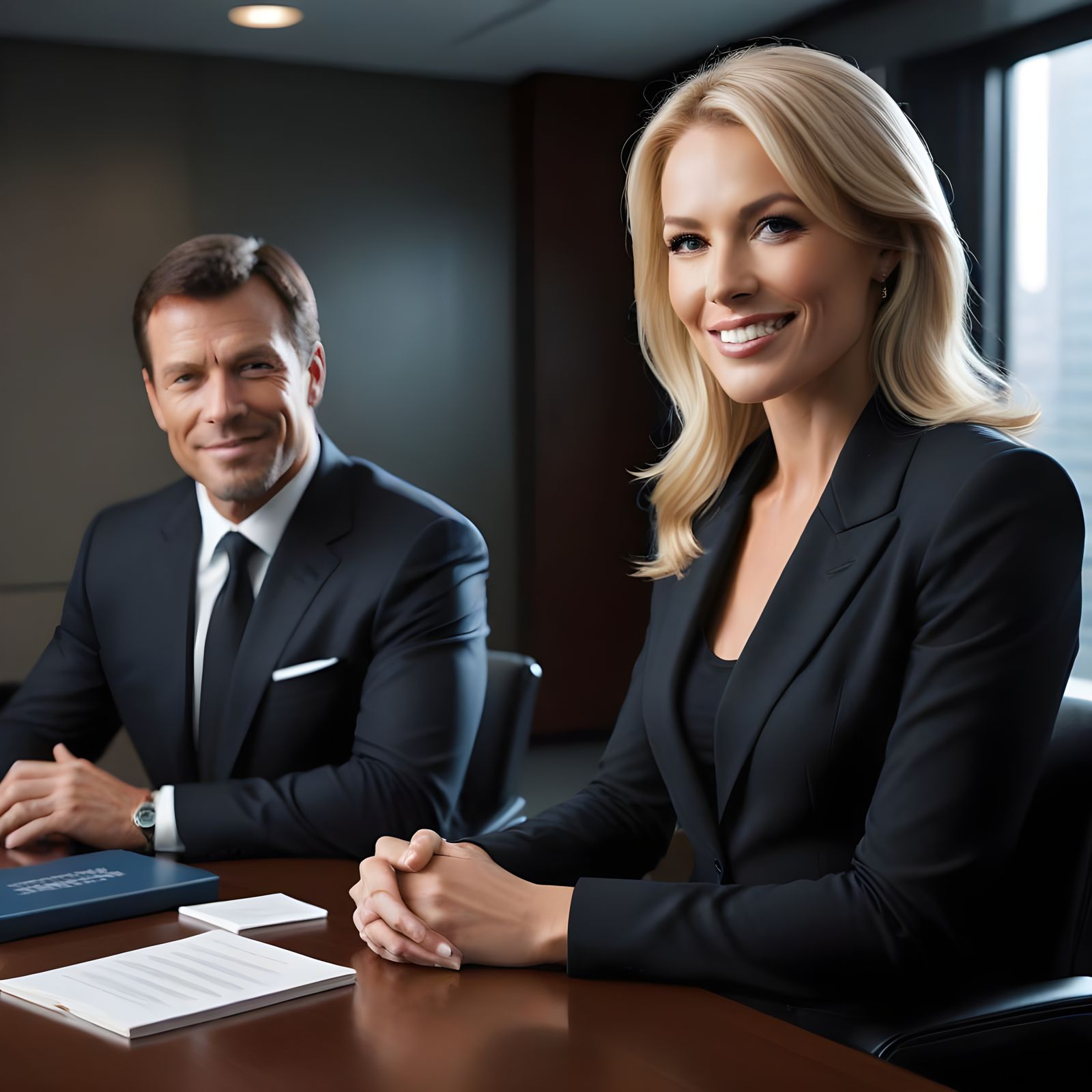 Confident Business Leader Tony Robbins Surrounded by Eleganc...