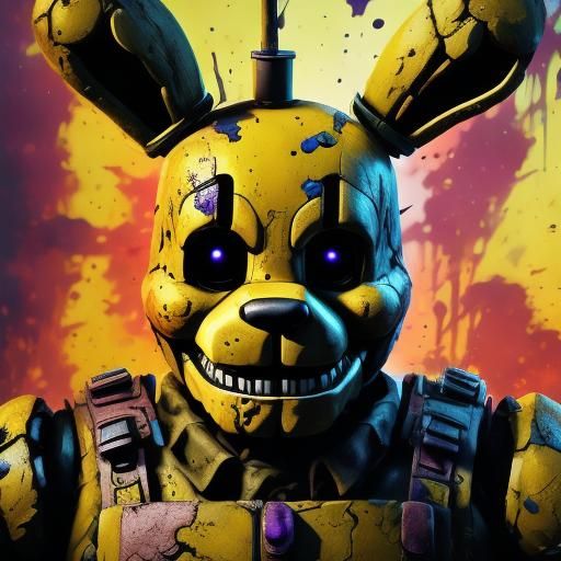 Detailed Springbonnie Matte Painting in Unreal Engine 5