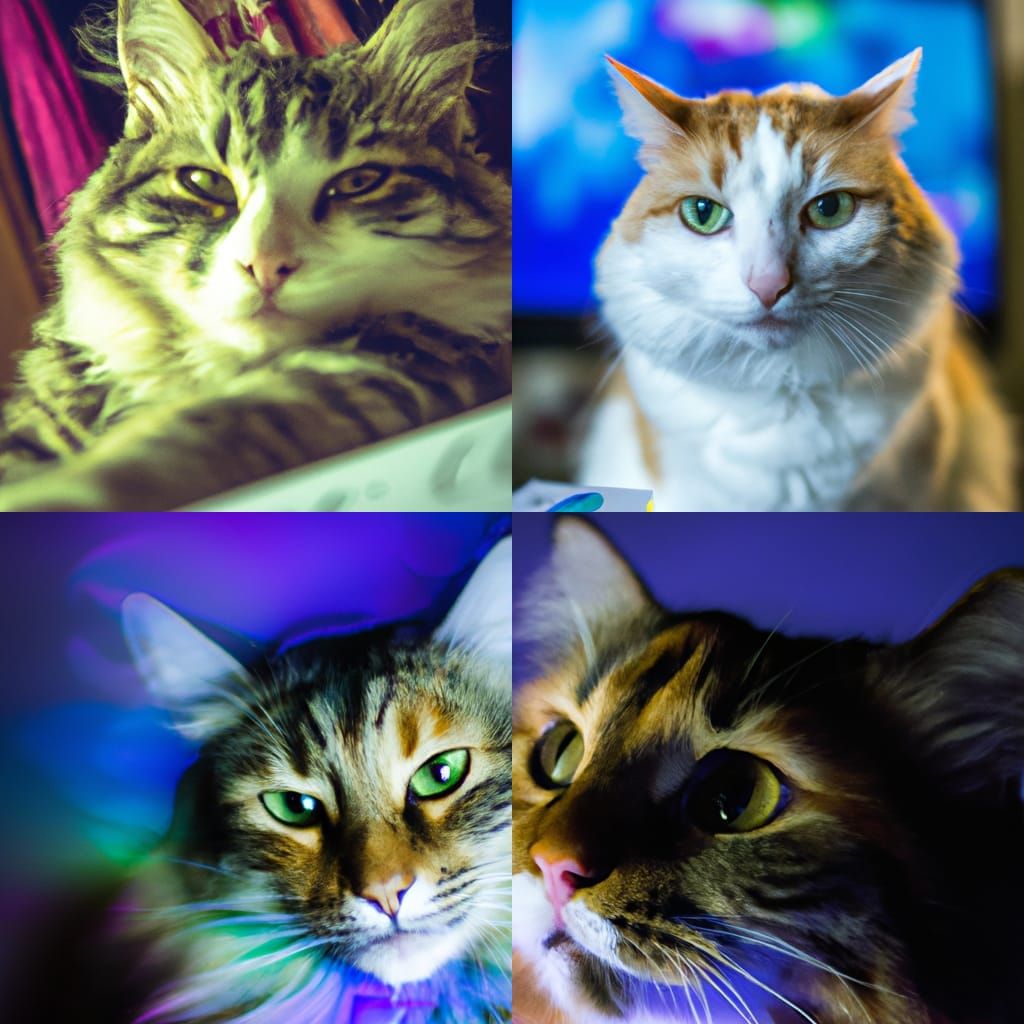 Hyperrealistic Cat Scheduling Coordinator Concept Art