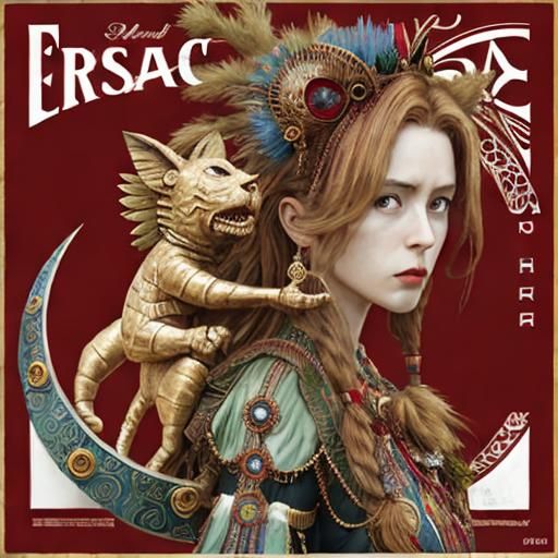 Hyperrealistic Celtic Mosaic in Fractal Cloisonné Style