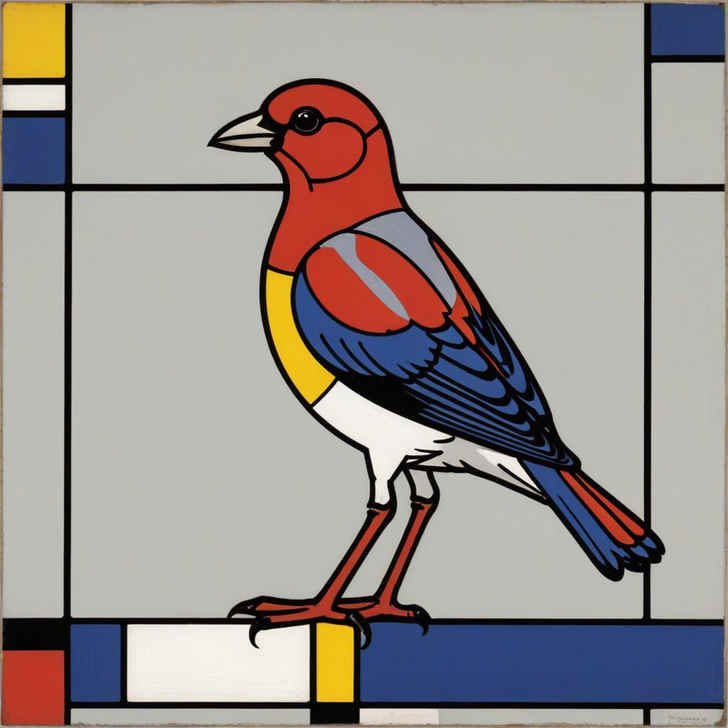 Bird Piet Mondrian