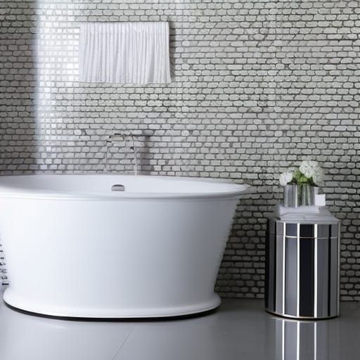 Glittering White Royal Bathroom, Professional Photography