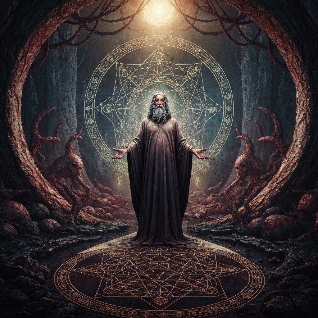 Hermes Trismegistus in Mystical Horror Realm