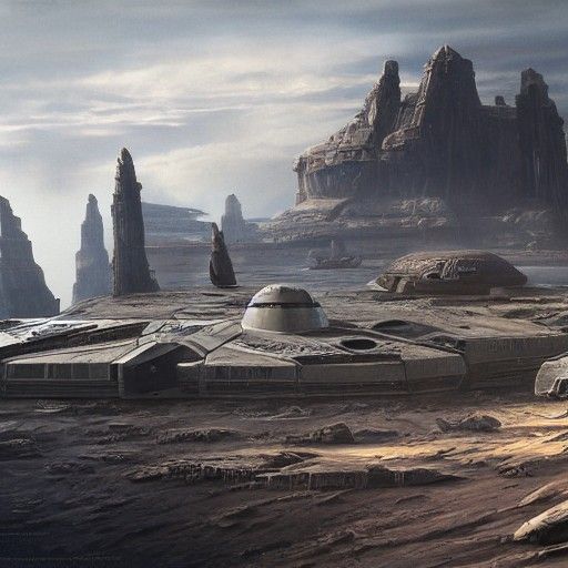 Detailed Star Wars Matte Painting