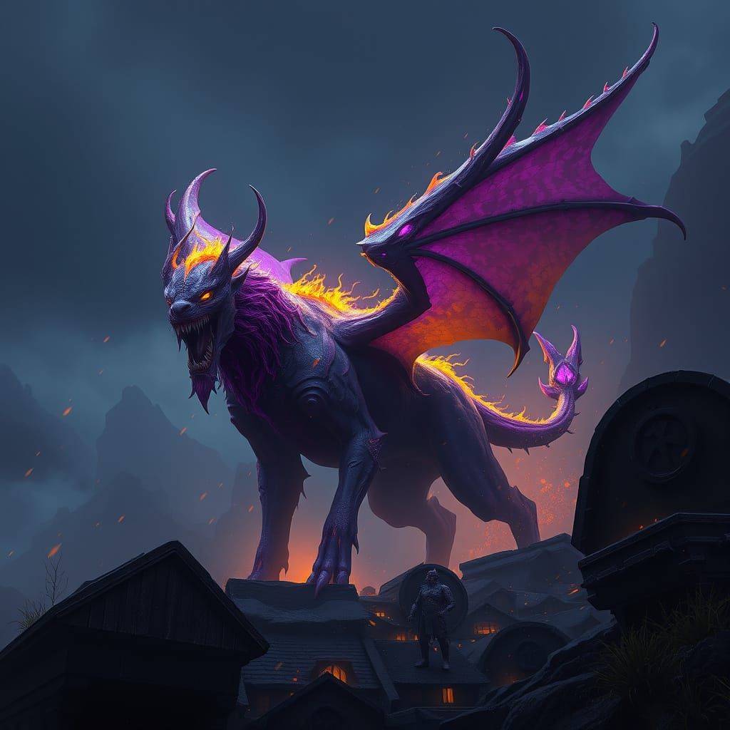 Hound of Darkness: Dark Fantasy Concept Art