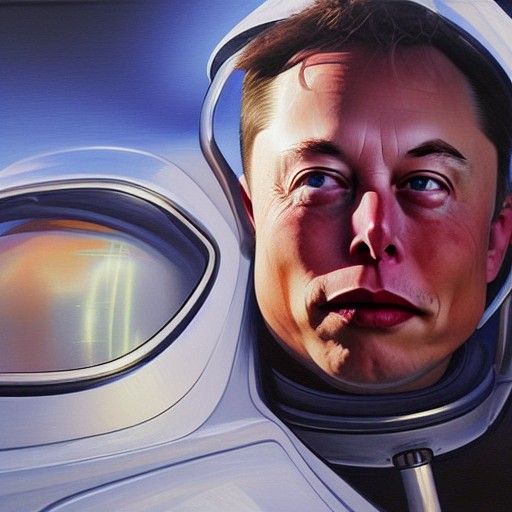 Elon Musk Portrait in Oil Painting Style