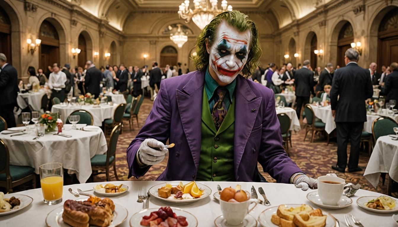 The Joker Wishes a Great Morning