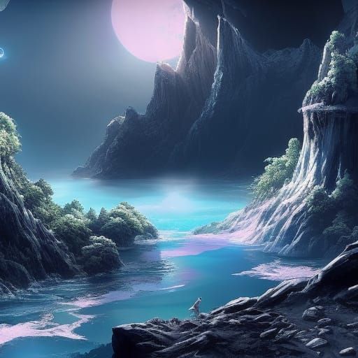 Ocean Explosion Art: Dynamic Wave Portrait