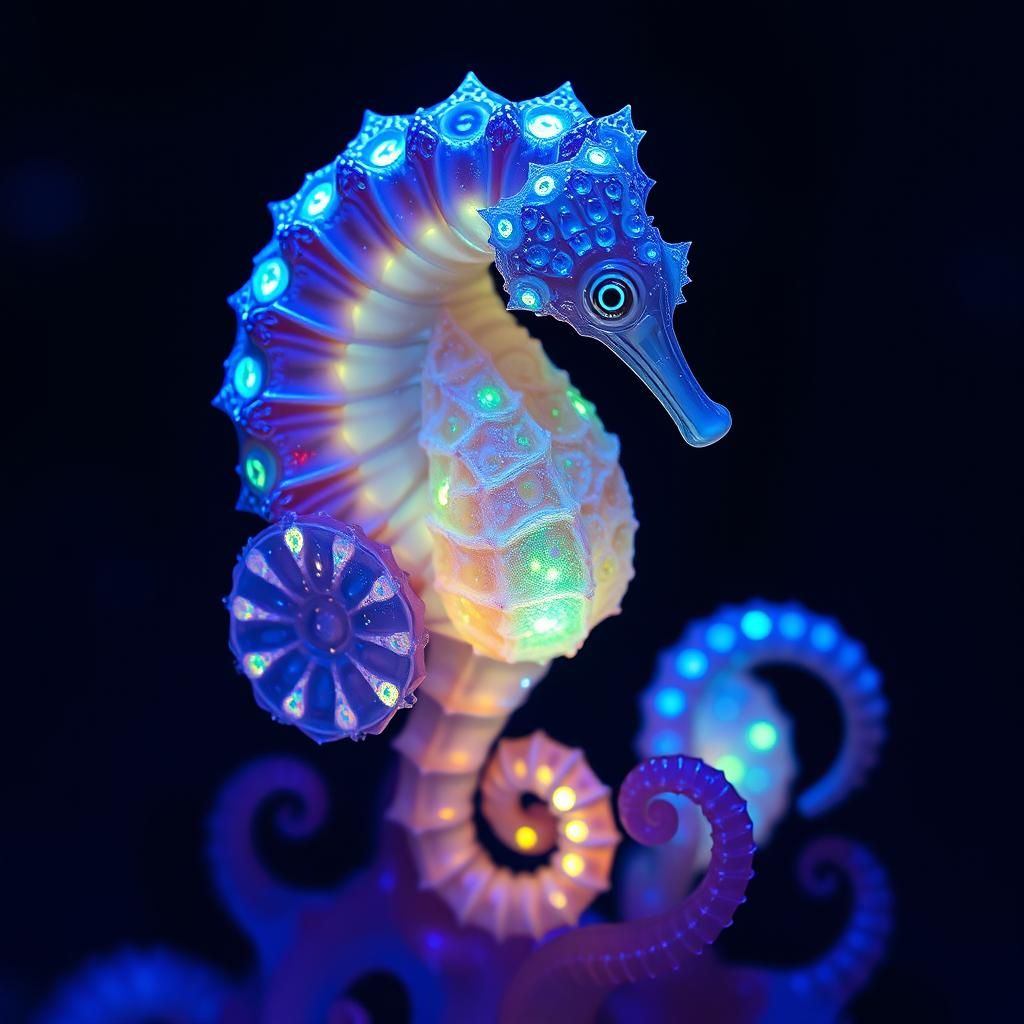 Bioluminescent Sea Creatures: Metallic, Opalescent Vision