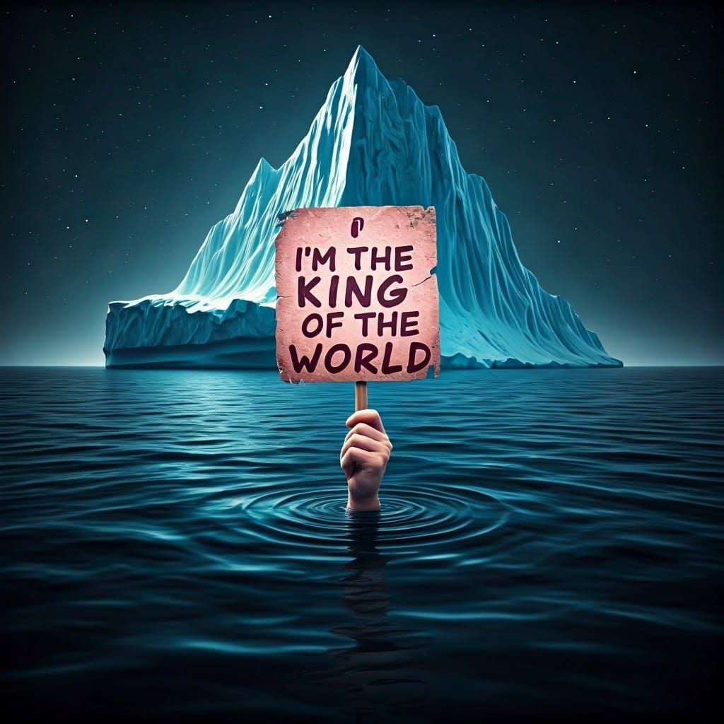 Mysterious Figure Emerges from Dark Waters as Iceberg Looms ...