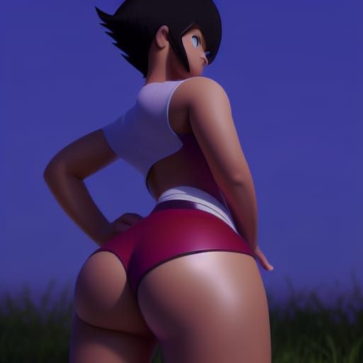 Videl as Pixar-Style 3D Digital Art