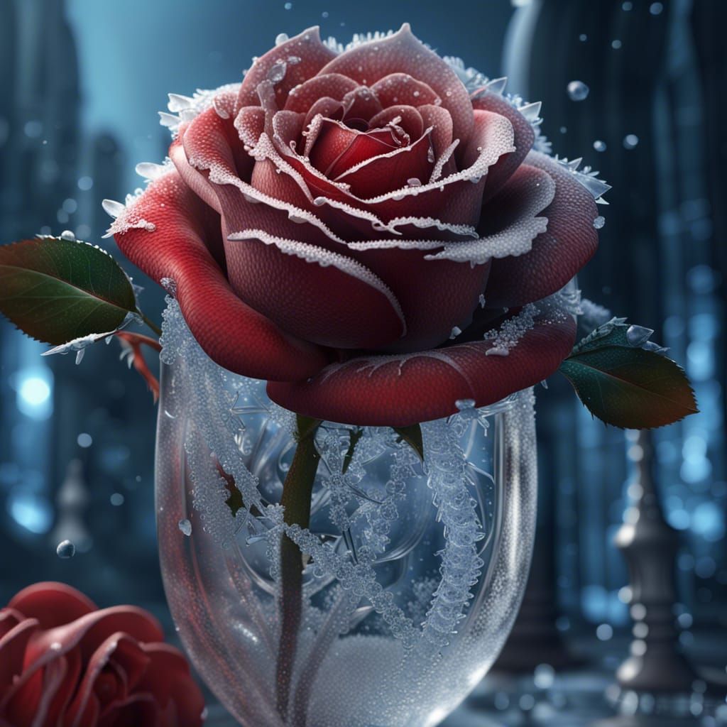 Icy rose