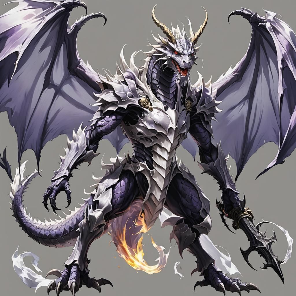 Ethereal Anime Ghost Dragon Portrait