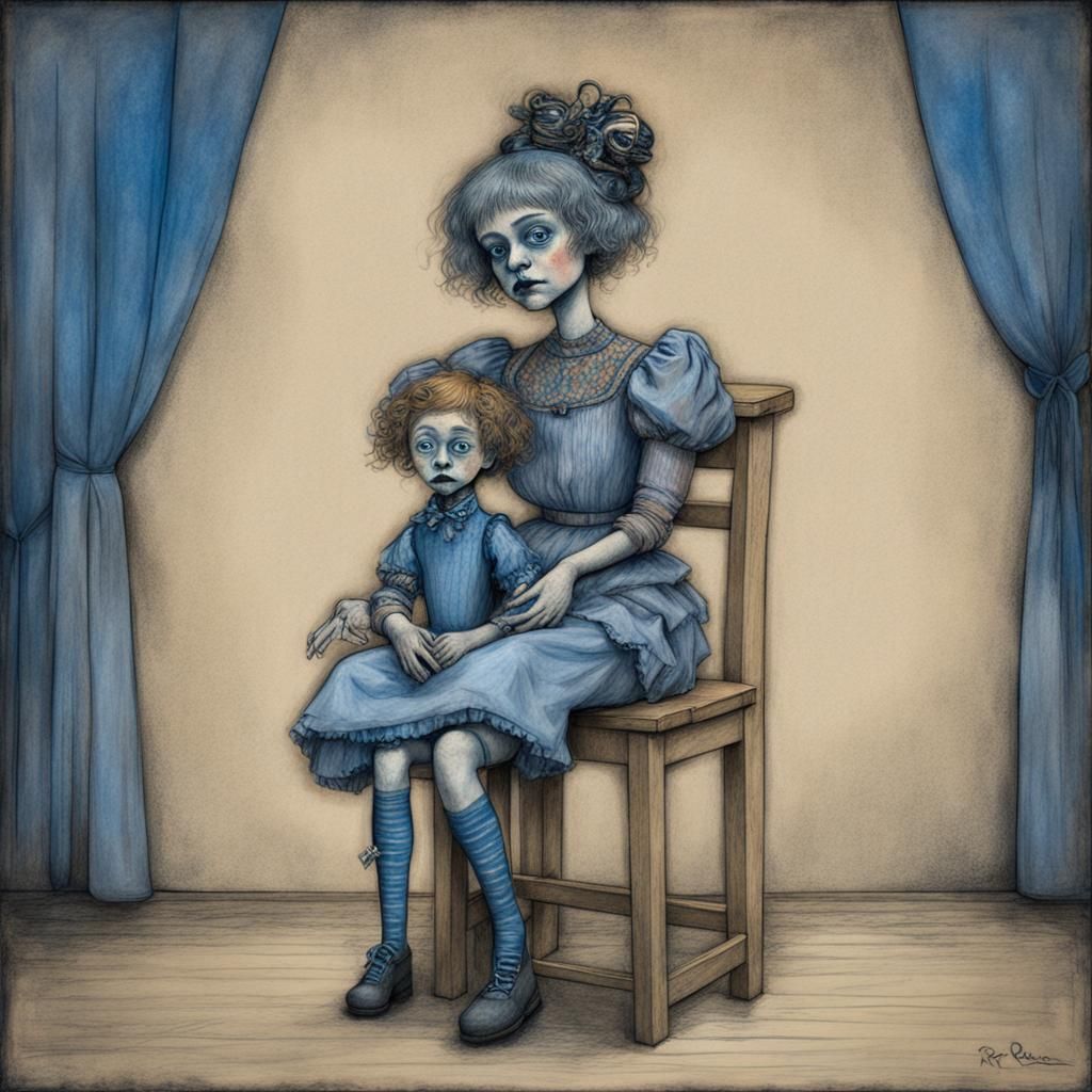 a ventriloquist and her limp dummy 2