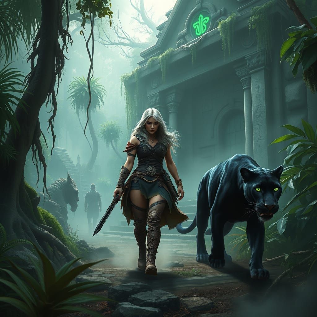 Warrior of the Mysterious Jungle Temple