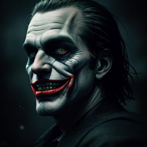 Cinematic Close-Up: The Joker's Sinister Grin