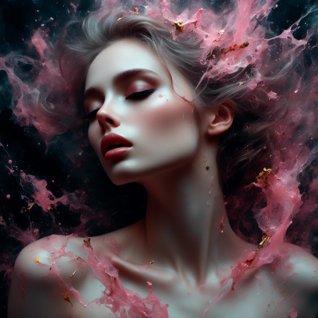 Gothic Portrait of Russian Female in Noir Style