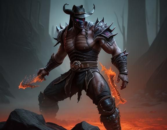 Erron Battles Undead Fire God in Mortal Kombat Style