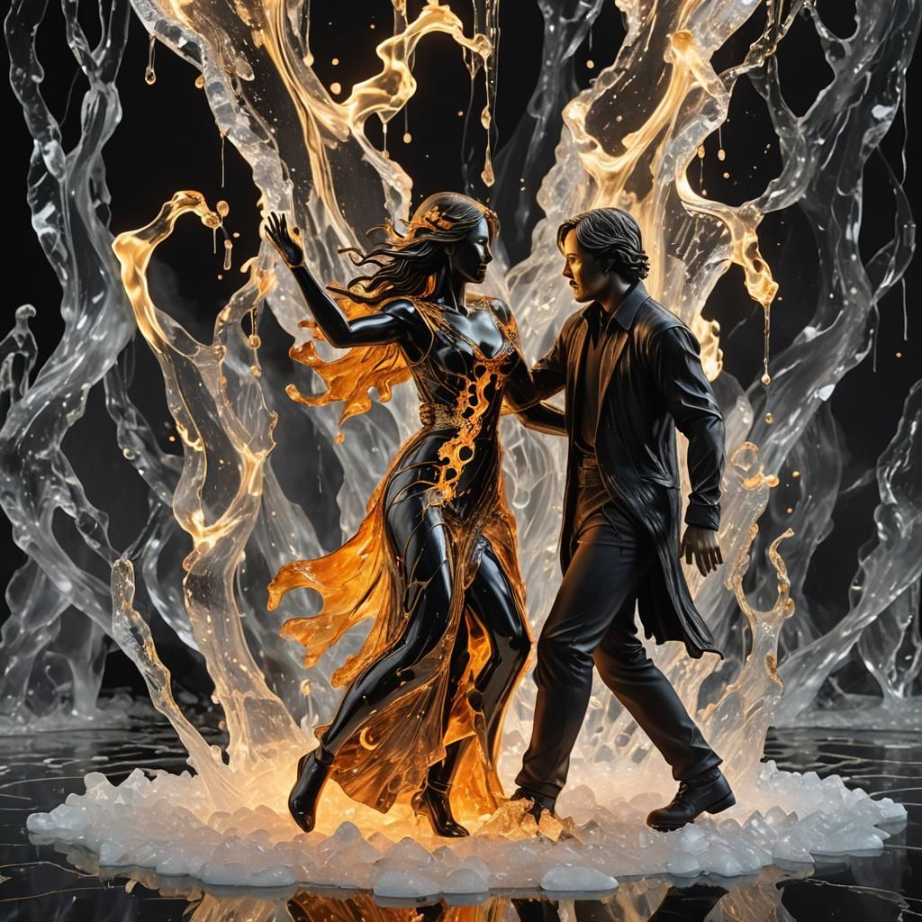 Lava Man and Ice Woman Dance of Destiny