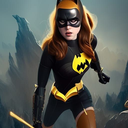 Anna Kendrick as Batgirl: Detailed Matte Painting