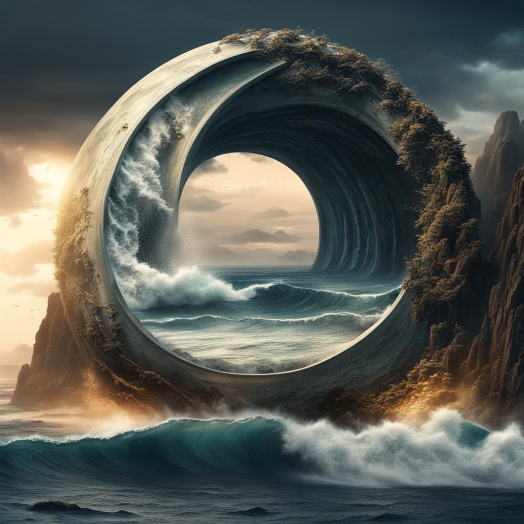 Yin Yang Ocean: Epic Digital Matte Painting
