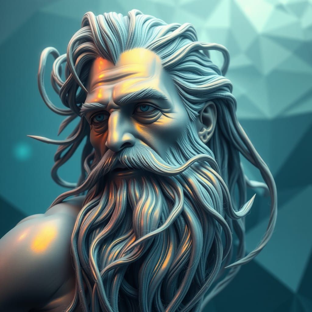 Neptune with Iridescent Plankton Beard