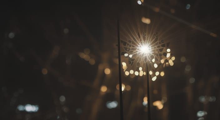 Victorian Interior with Stained Glass in Chiaroscuro