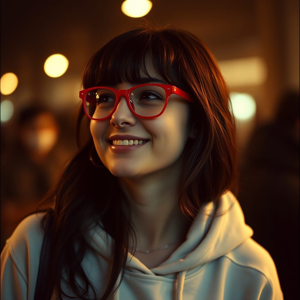Young Spanish Woman in Cinematic Lighting