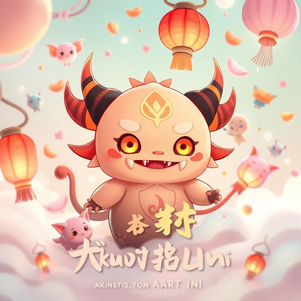 Chibi Yokai in Ethereal 3D Anime Style