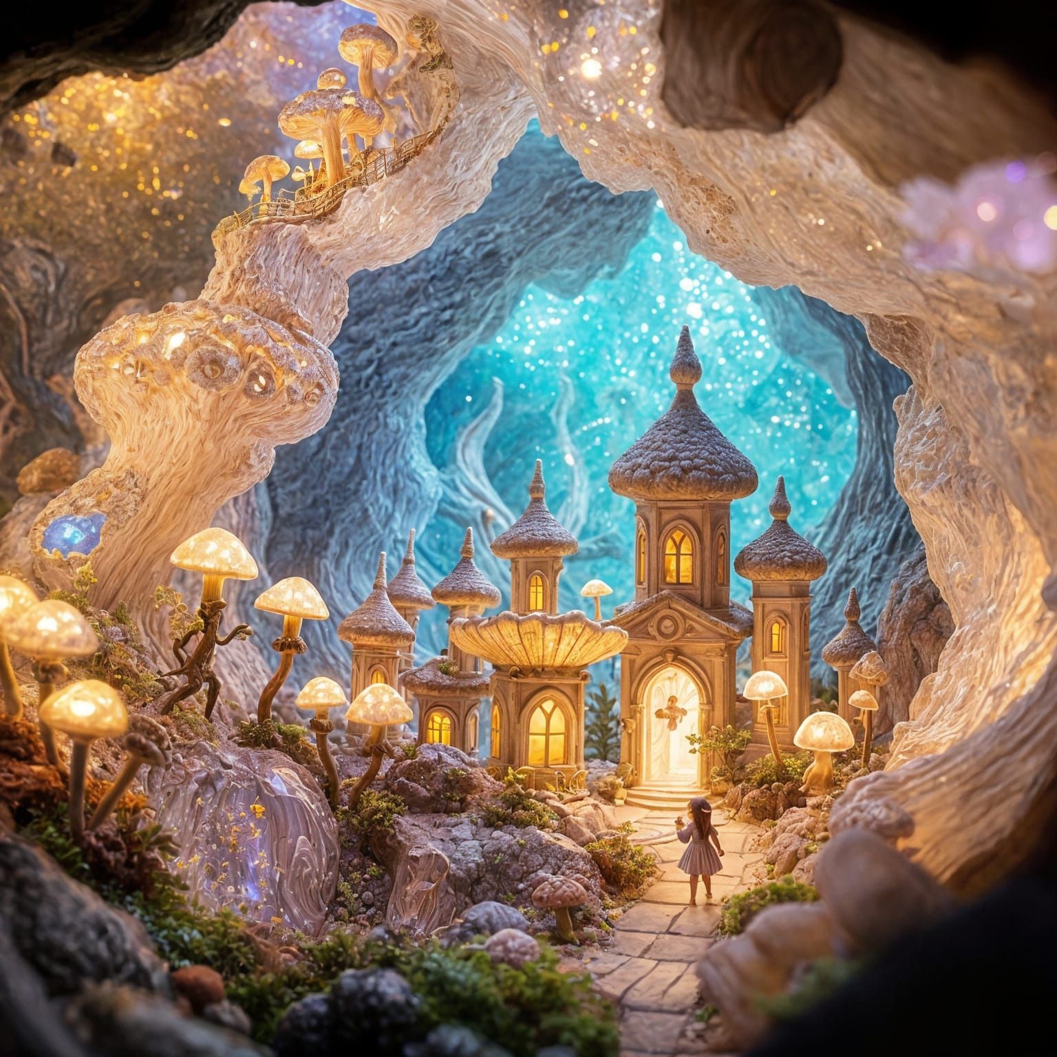 Crystal City in Geode: Fantasy Concept Art