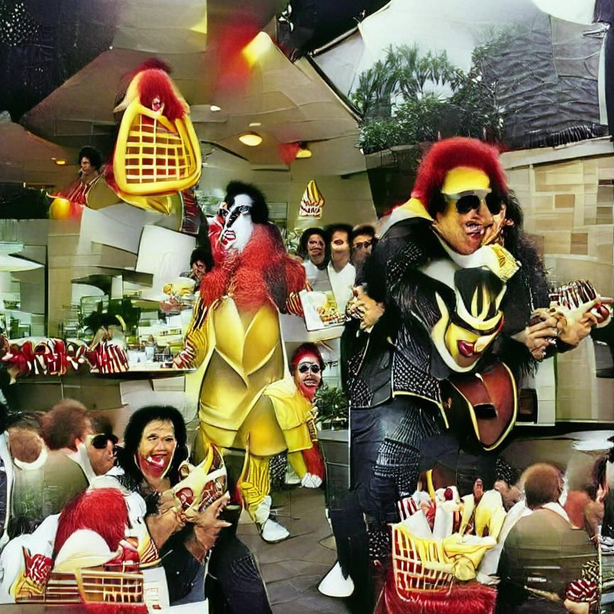 Gene Simmons as Ronald McDonald