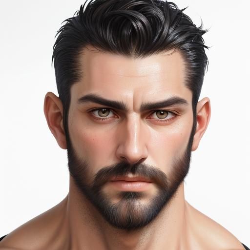 Handsome Man Portrait in Baroque Style