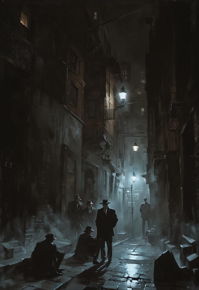 Noir Night: Gangsters in a Dark Alley