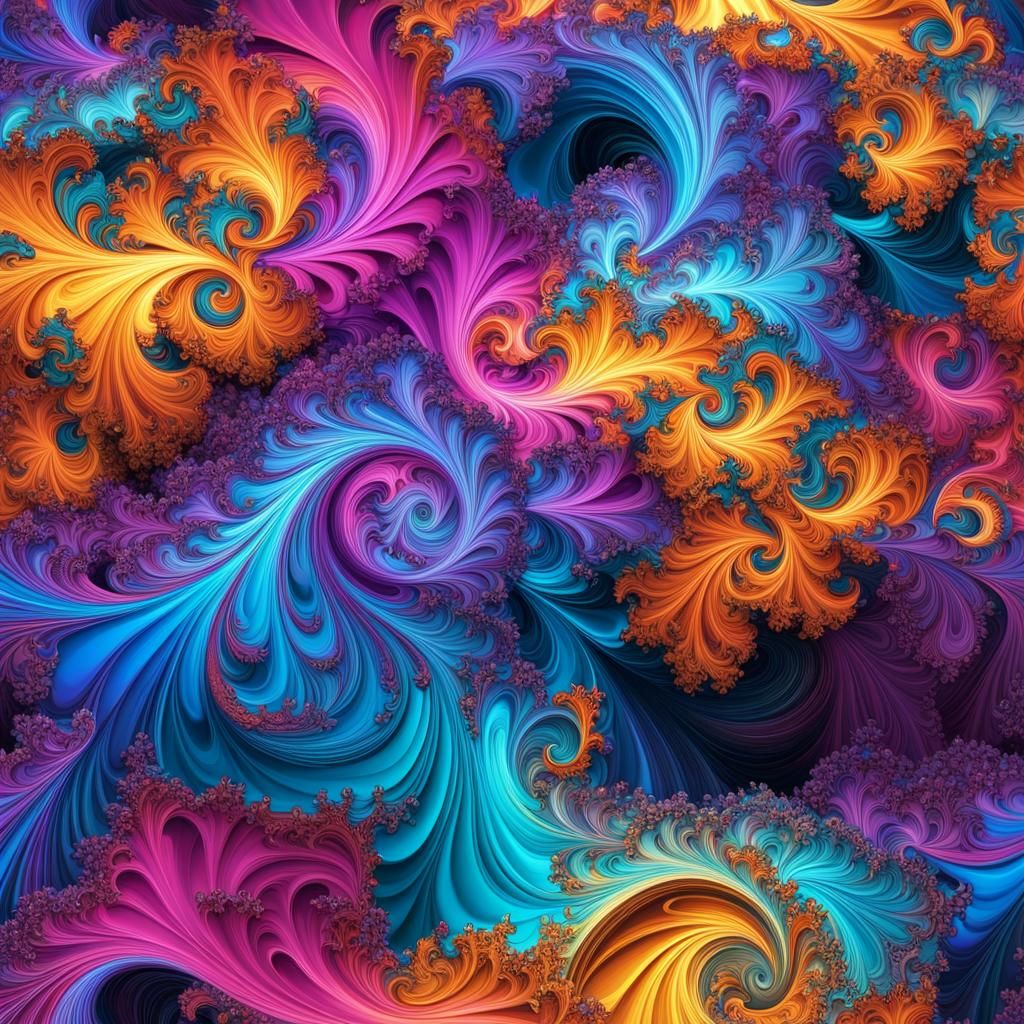 Abstract Vector Fractal in Holographic Cosmic Illustration