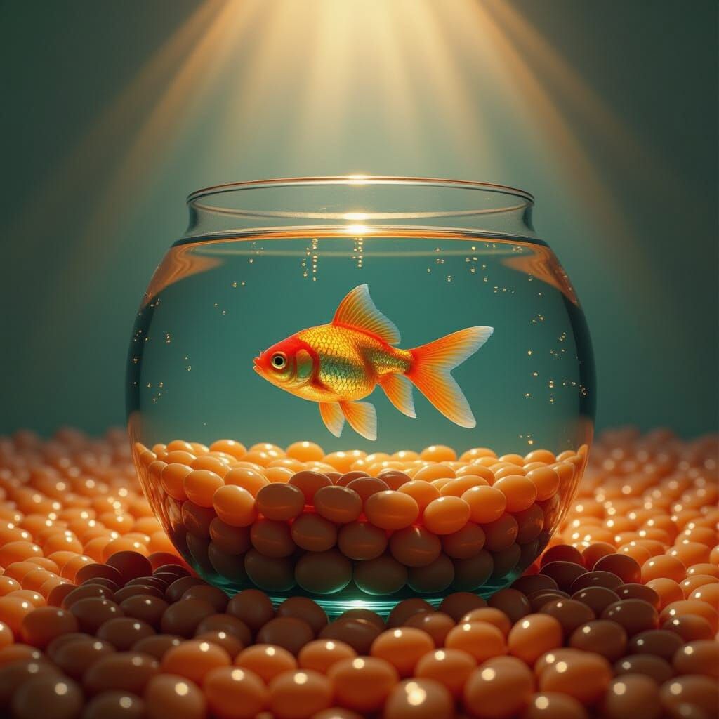Aquarium with baked beans