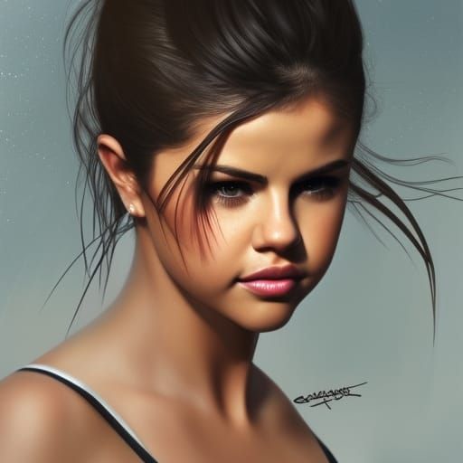 Selena Gomez and Adriana Lima Portrait