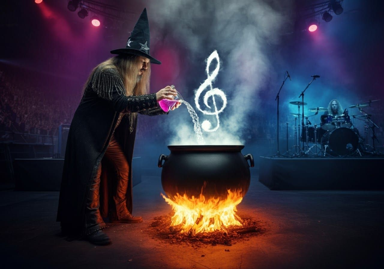 Rock Star Wizard Brewing Musical Magic